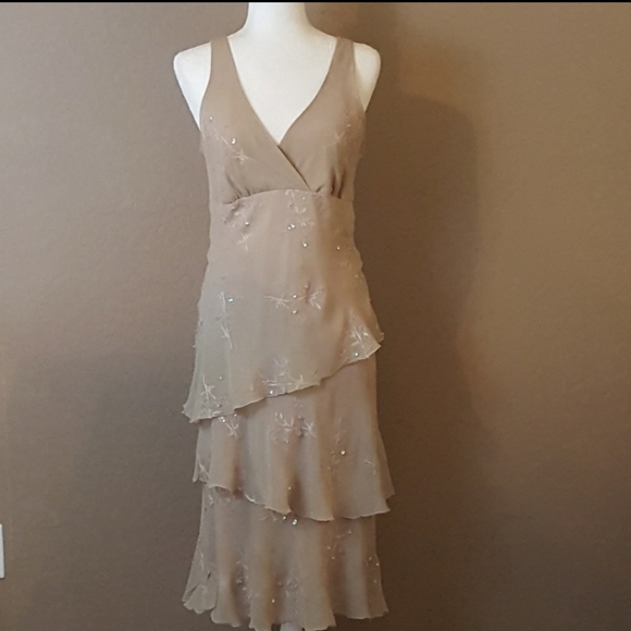 Jonathan Martin - Romantic Silk Layered Dress - Picture 2 of 4